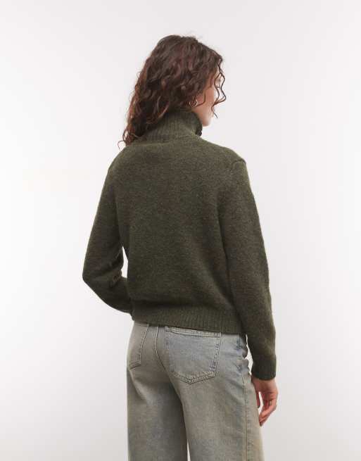 Weekday gilet boutonné à col montant chiné, 4 de 4