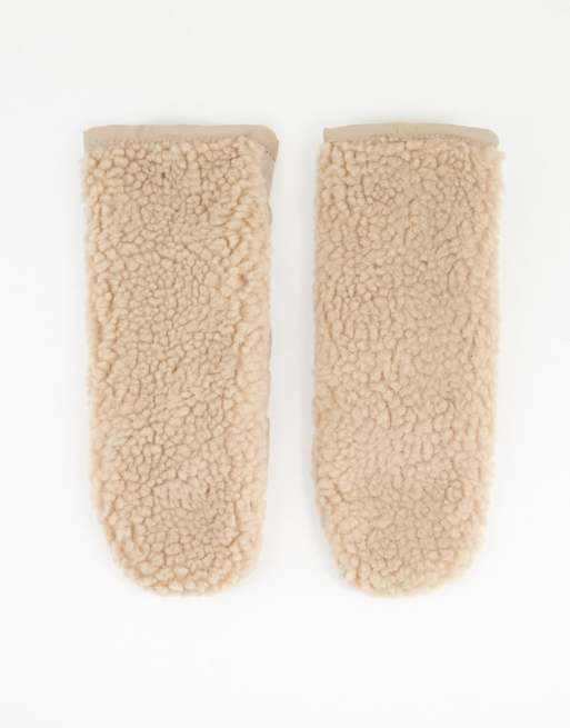 Weekday - Go - Teddy wanten in camel - CAMEL
