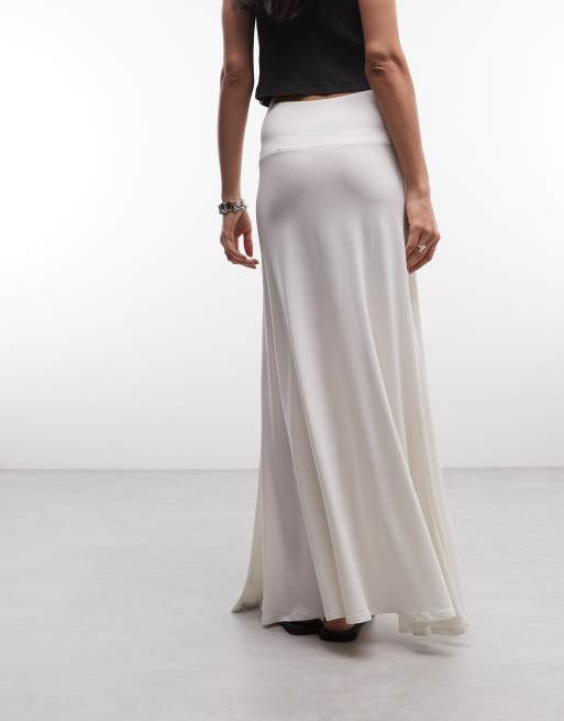 Weekday - Gonna lunga drappeggiata bianco sporco, 2 di 5