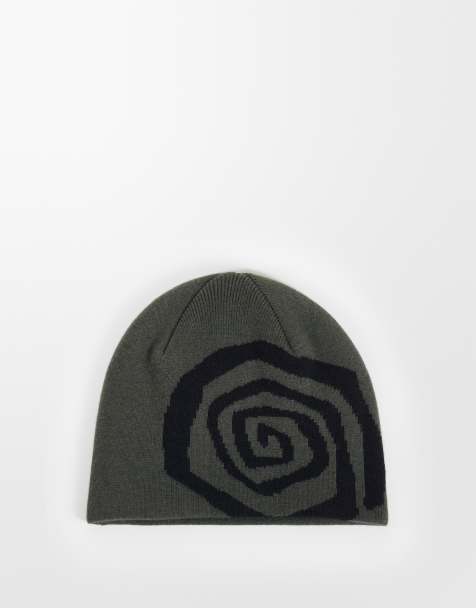 Weekday gorro con gráfico jacquard de ondas en marrón oscuro - view 1