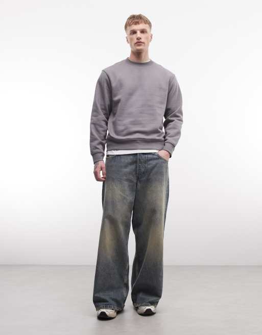 Weekday - Grå sweatshirt i klassisk pasform , 2 af 5