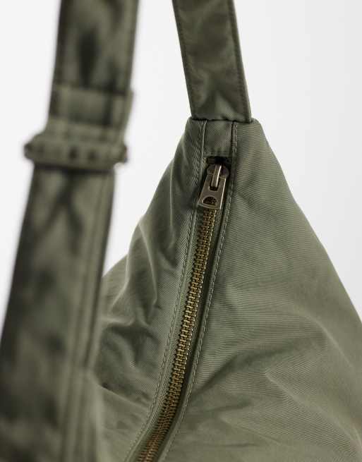 Weekday - Grand cabas en nylon - Kaki, 3 de 4