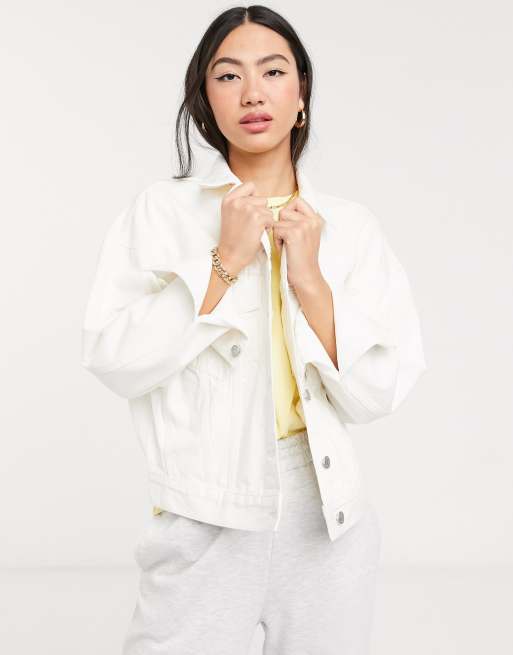 Weekday white sales denim jacket