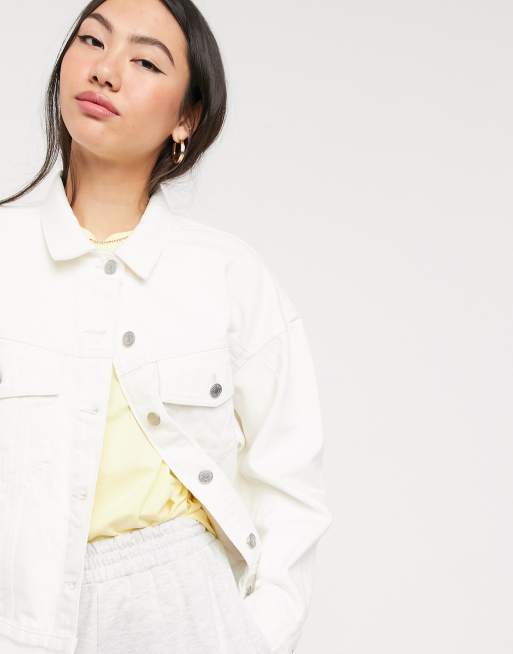 Weekday white sales denim jacket