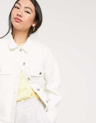 weekday white denim jacket