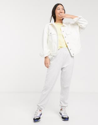 weekday white denim jacket