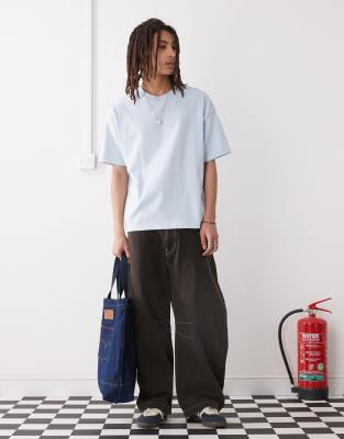 Weekday Great Boxy Fit T-shirt In Blue
