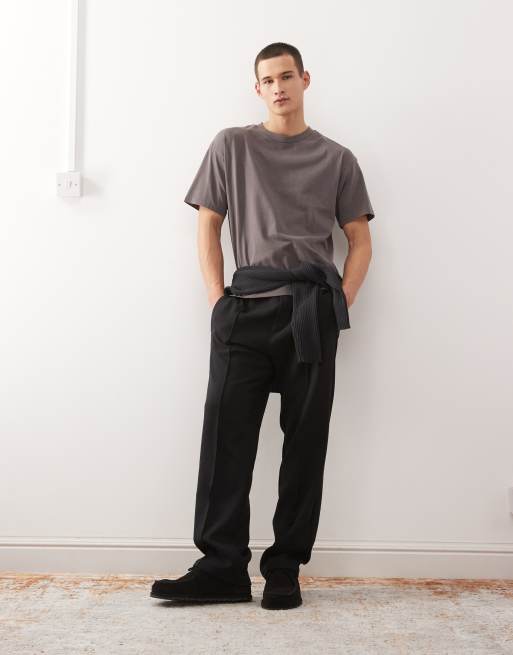 Weekday Great boxy fit T-shirt in washed brown, 2 of 5