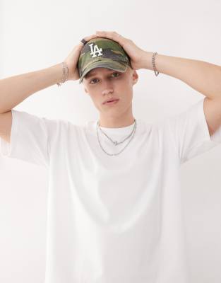 Weekday Relaxed Fit Heavyweight Jersey T-shirt In White