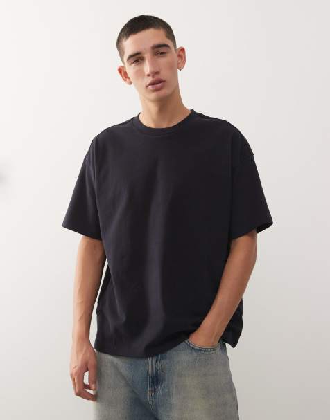 Weekday Great boxy fit t-shirt in navy