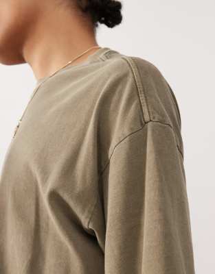 Weekday Great Oversized Boxy Fit T-shirt In Green