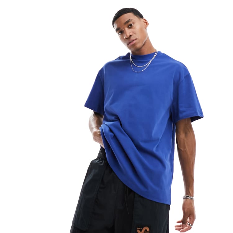 Weekday Great oversized T-shirt in blue