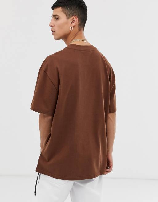 Weekday Great oversized t shirt in brown