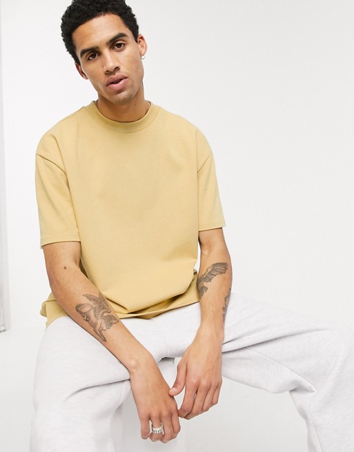 Weekday Great t-shirt in light yellow