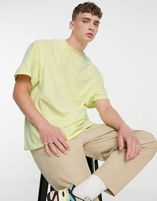 Weekday great t-shirt in light yellow