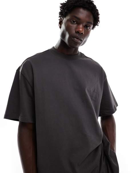 Weekday Great t-shirt in off-black - view 1