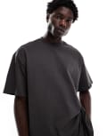 [Weekday] Weekday Great t-shirt in off black S Off-black