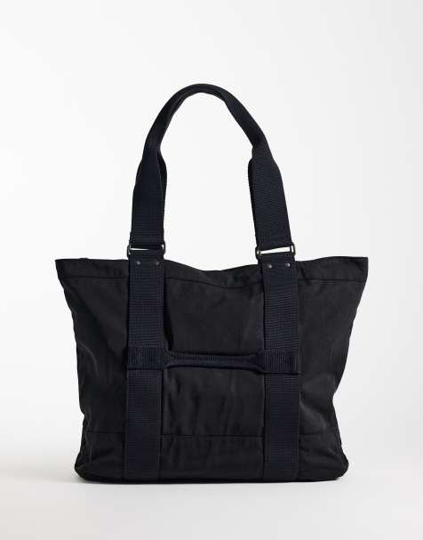 Weekday große Nylon-Shopper in Schwarz - view 1