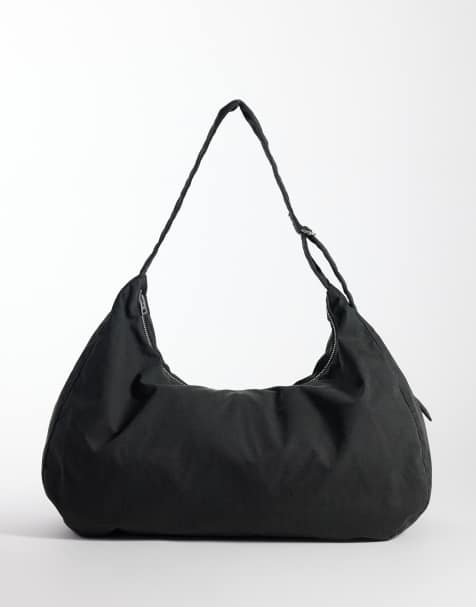 Weekday - Grote tote tas van ripstop in zwart met wassing - view 1