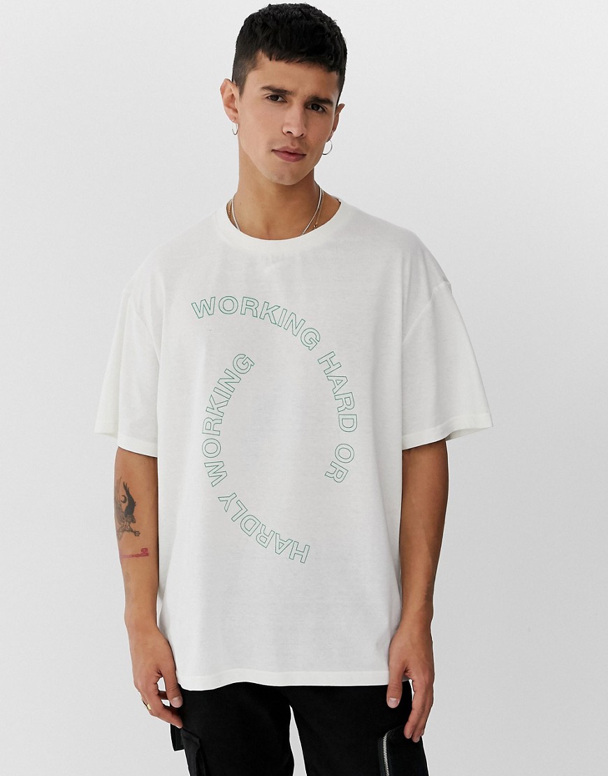 Weekday - Hacksaw - T-shirt-Beige