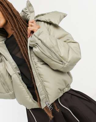 doudoune beige courte