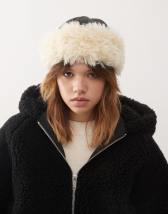 Kiwi & Co fluffy faux fur aviator hat in blue