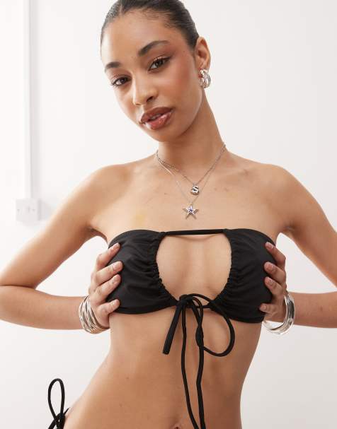 Weekday - Haut de bikini multi-positions à assortir - Noir - view 1