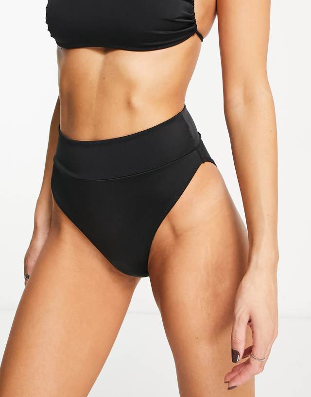 Weekday Heat high waist bikini bottom in black