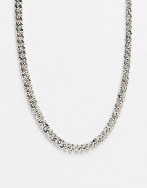 Weekday Heather chunky necklace in silver