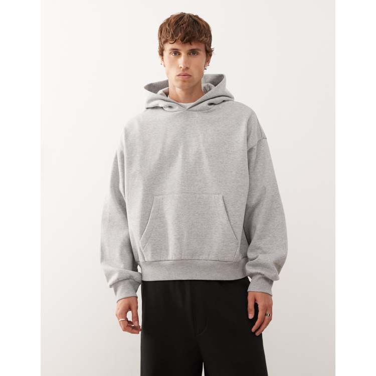 Weekday heavyweight jersey oversized boxy fit hoodie in