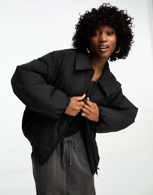 Weekday - Helena - Veste courte volumineuse - Noir