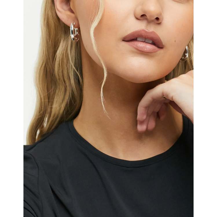 Weekday thick outlet hoop earrings