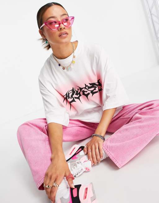 Weekday Huge cotton print tee in print
