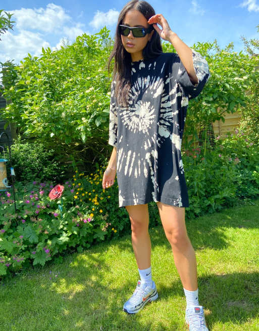 Tie dye cheap oversized tee dress