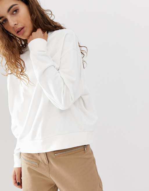 Weekday shop cropped sweatshirt