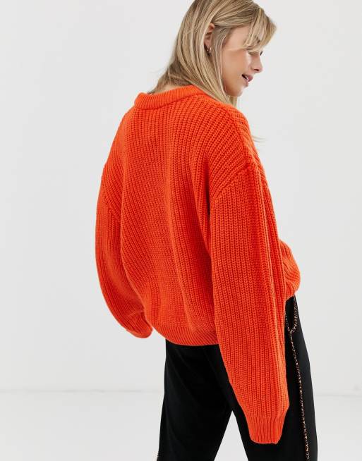 Weekday orange outlet jumper