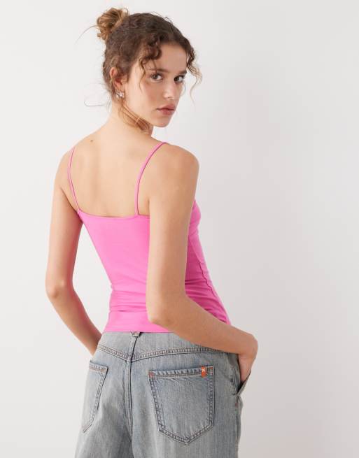 Weekday - In esclusiva per ASOS - Canotta rosa, 4 di 4