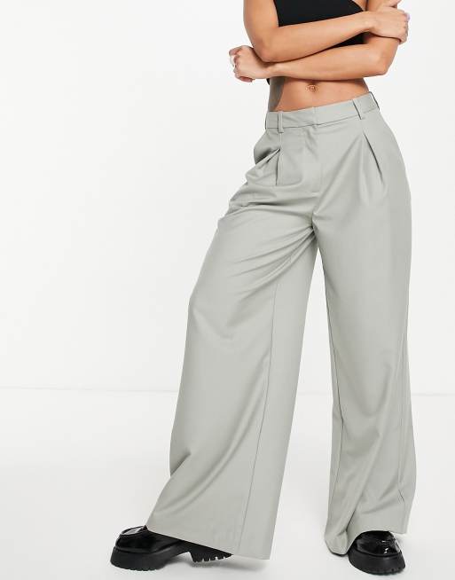 Weekday wide shop leg trousers