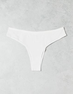 Weekday Inez 3-pack briefs in white - view 1