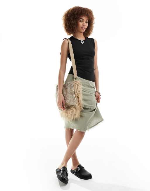 Weekday - Inez - Sort tanktop i slim fit