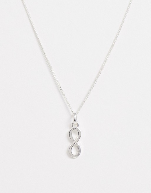 Weekday Infinity necklace in silver