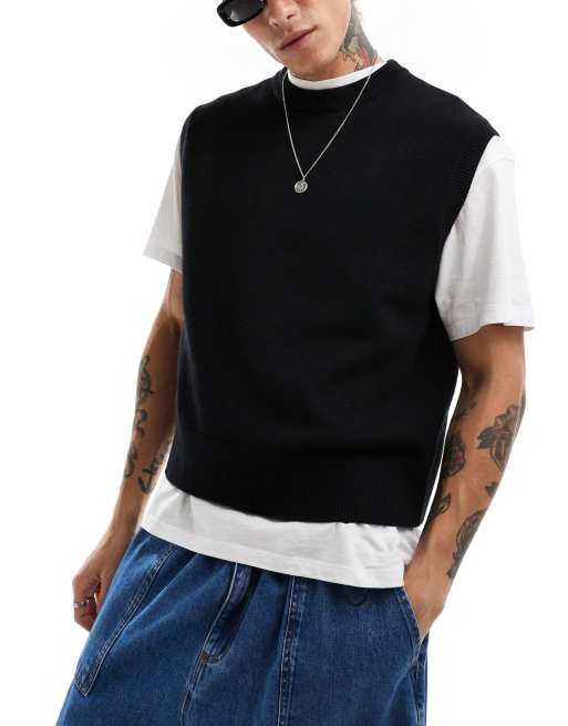 Weekday - Isak - Débardeur en tricot - Noir