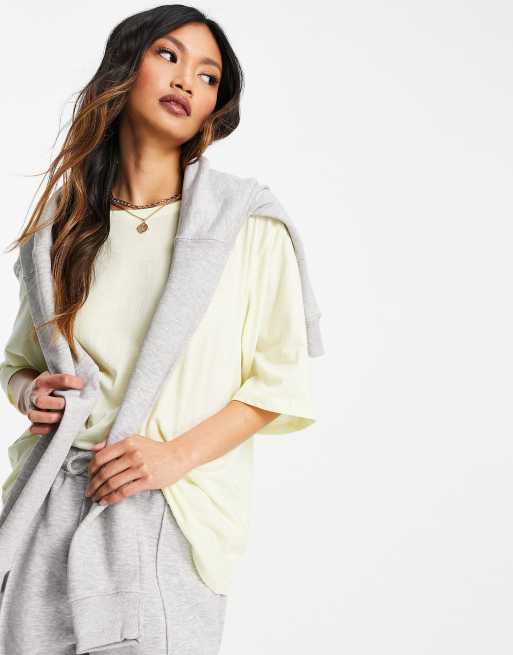 Weekday - Isotta - Gul oversized T-shirt