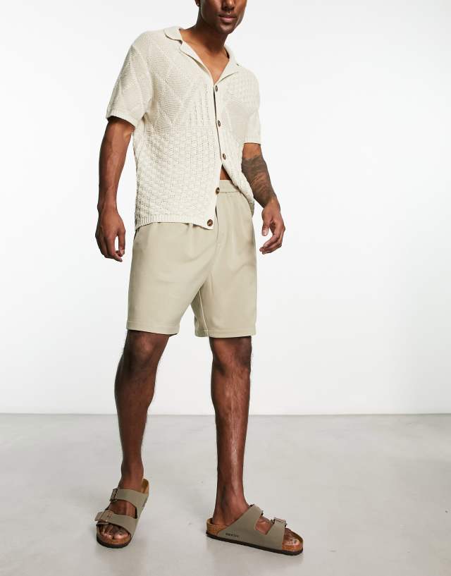 Weekday - jacob shorts in mole