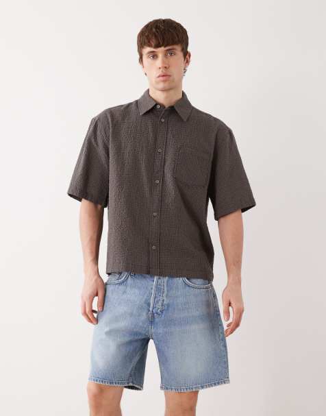 Weekday – Jasnoniebieskie szorty jeansowe oversize - view 1