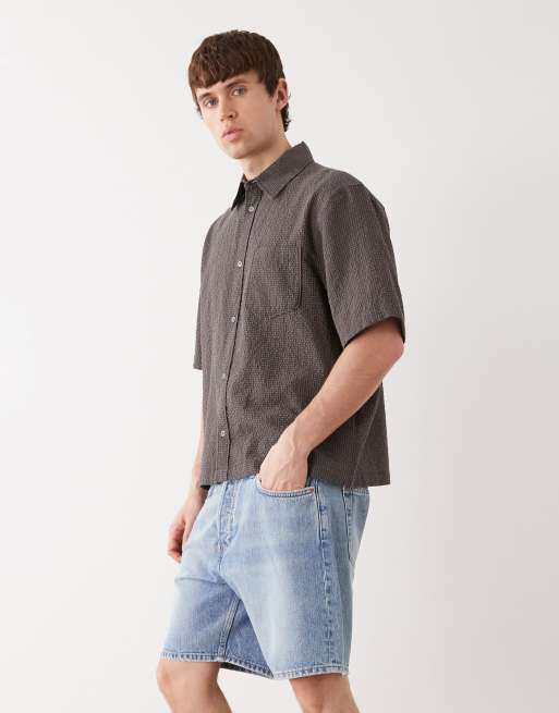 Weekday – Jasnoniebieskie szorty jeansowe oversize, 3 z 5