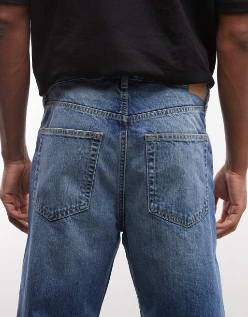 Weekday - Jean ajusté décontracté - Bleu moyen délavé, 4 de 5