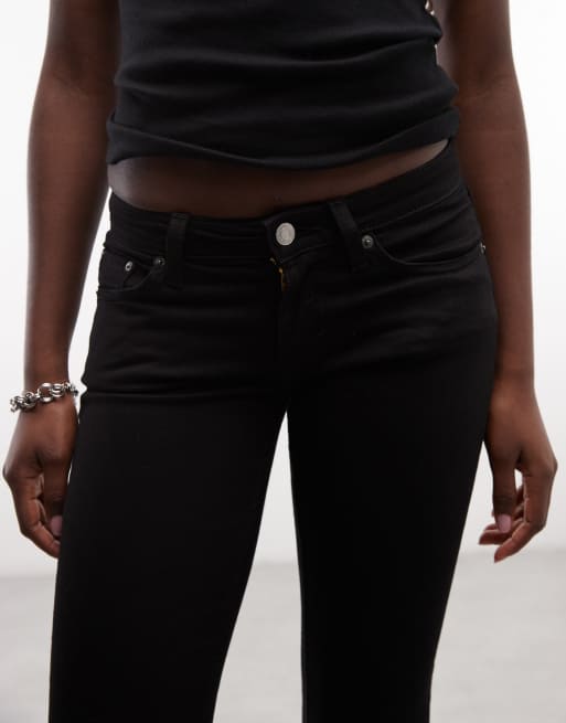 Weekday jean flare skinny taille basse noir, 4 de 5