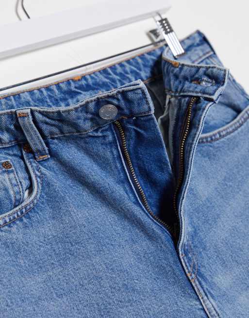Weekday - jeans a fondo ampio in cotone blu - MBLUE, 4 di 4