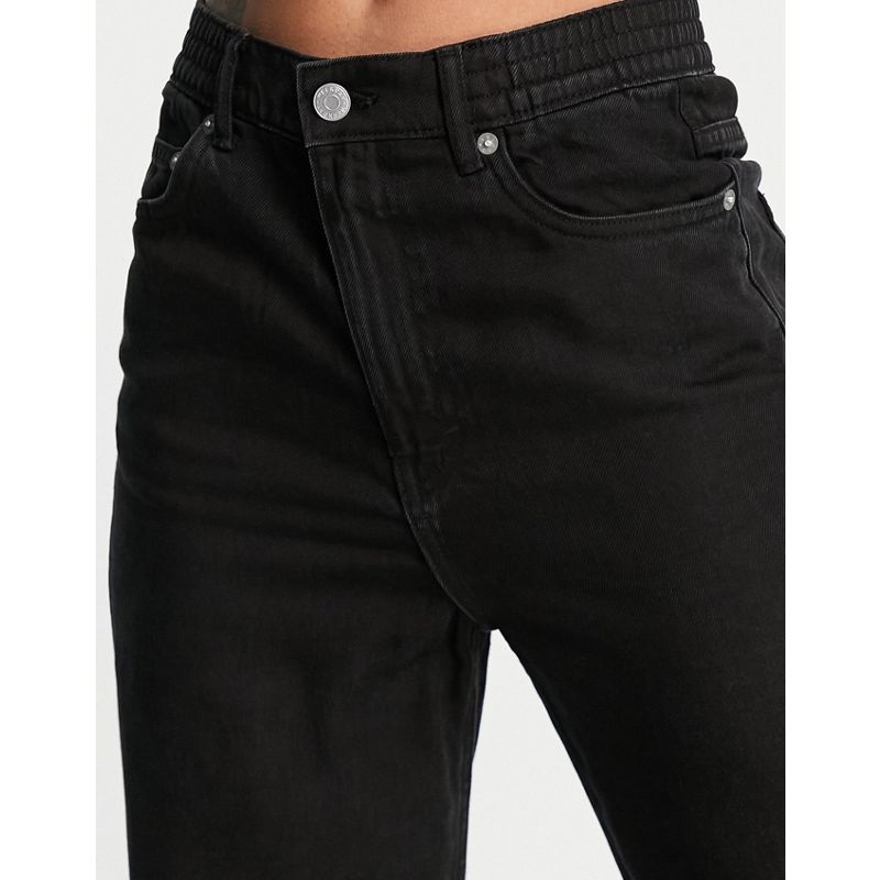 Jeans CDyVB Weekday - Jeans lineari in misto cotone organico a fondo ampio nero slavato